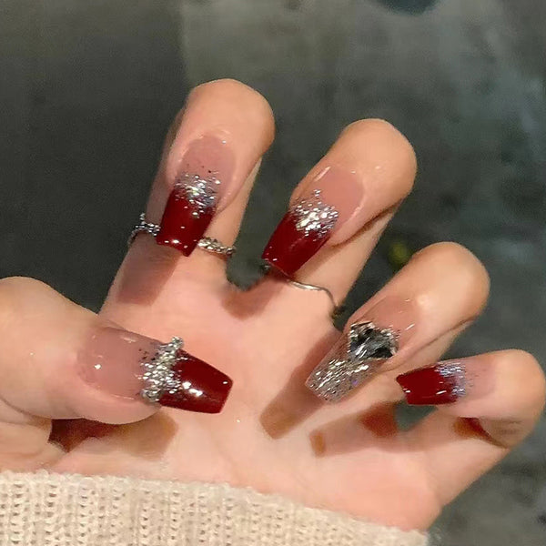 12 Sizes-24 Pcs Press On Nails Z460