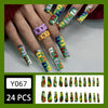 12 Sizes-24 Pcs Press On Nails Y067