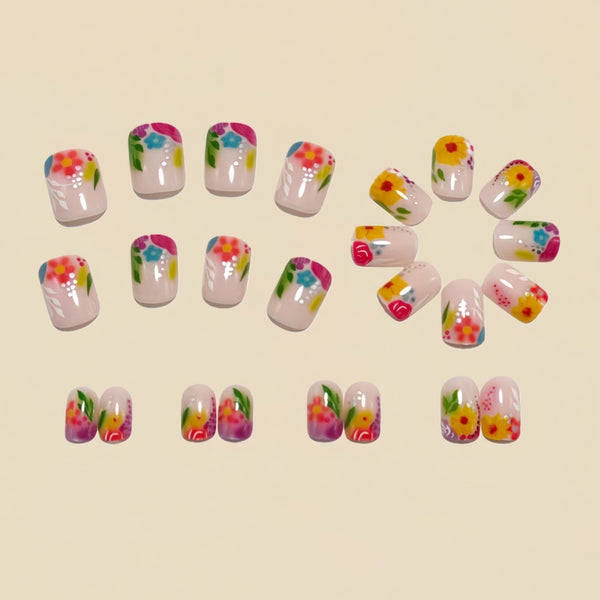 12 Sizes-24 Pcs Press On Nails Y1574
