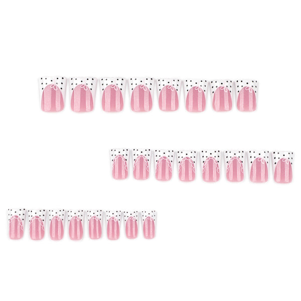 12 Sizes-24 Pcs Press On Nails JP4293