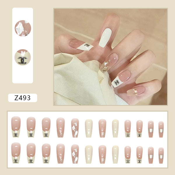 12 Sizes-24 Pcs Press On Nails Z486