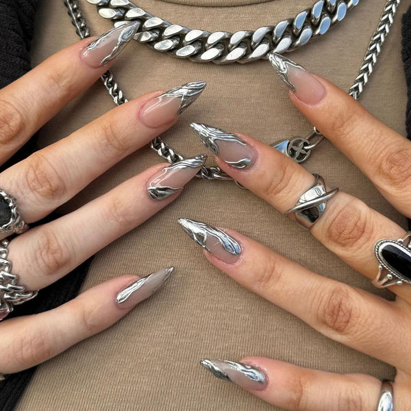 12 Sizes-24 Pcs Press On Nails JP3326