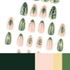 12 Sizes-24 Pcs Press On Nails JP3996