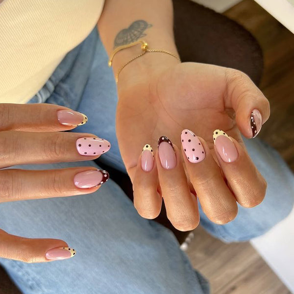 12 Sizes-24 Pcs Press On Nails JP4392