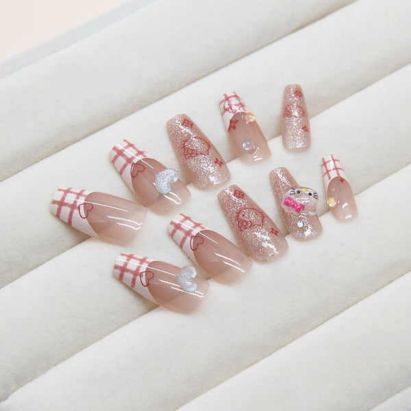 12 Sizes-24 Pcs Press On Nails Z871