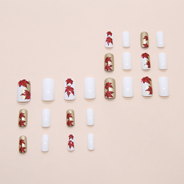 12 Sizes-24 Pcs Press On Nails W1860