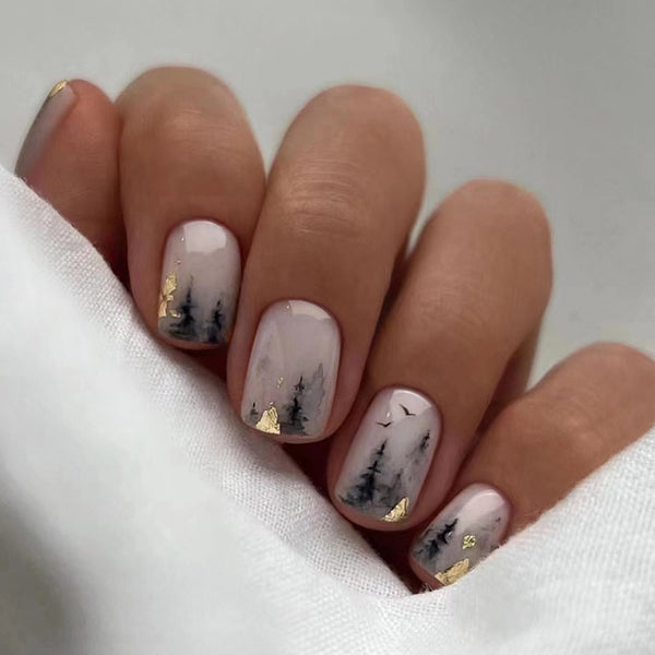 12 Sizes-24 Pcs Press On Nails W370