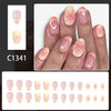 12 Sizes-24 Pcs Press On Nails C1341