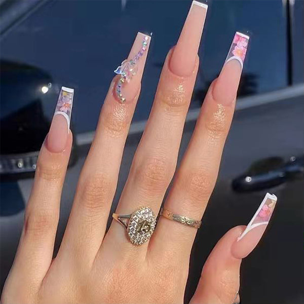 12 Sizes-24 Pcs Press On Nails Z153