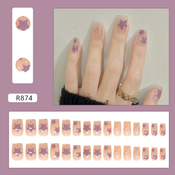 30 Pcs Press On Nails R874