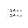 12 Sizes-24 Pcs Press On Nails JP1683