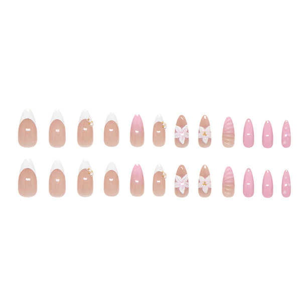 12 Sizes-24 Pcs Press On Nails Z1068