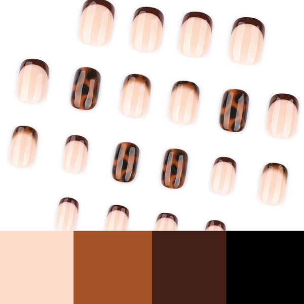 12 Sizes-24 Pcs Press On Nails JP4158