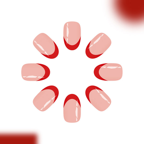 12 Sizes-24 Pcs Press On Nails C1220