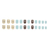 12 Sizes-24 Pcs Press On Nails R949
