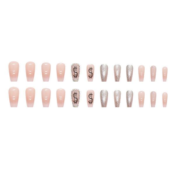 12 Sizes-24 Pcs Press On Nails Z608