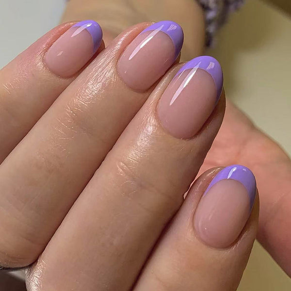 12 Sizes-24 Pcs Press On Nails C1026
