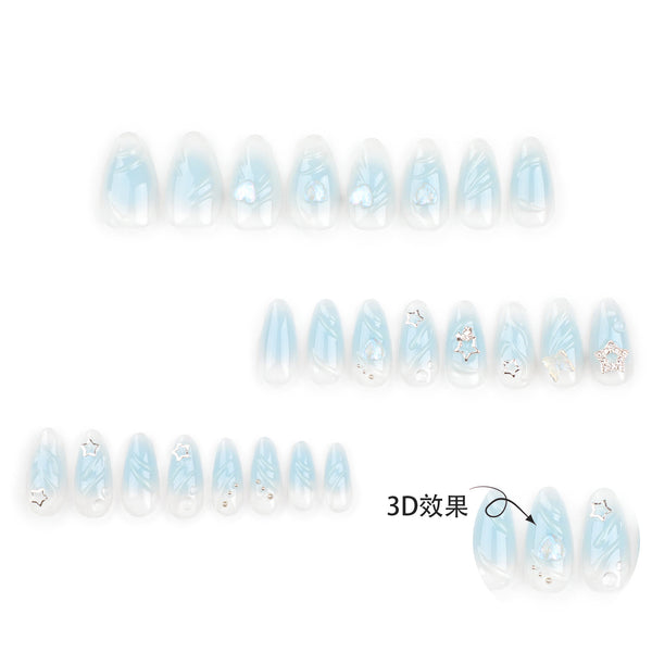 12 Sizes-24 Pcs Press On Nails JP3335