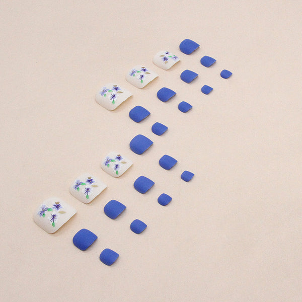12 Sizes-24 Pcs Press On Nails F118