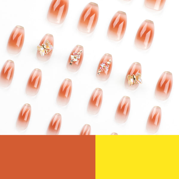 12 Sizes-24 Pcs Press On Nails JP2969