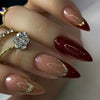 12 Sizes-24 Pcs Press On Nails Y011