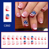 12 Sizes-24 Pcs Press On Nails C860