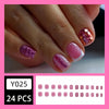 12 Sizes-24 Pcs Press On Nails Y025