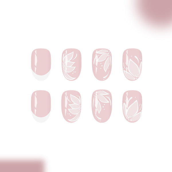 12 Sizes-24 Pcs Press On Nails C1236