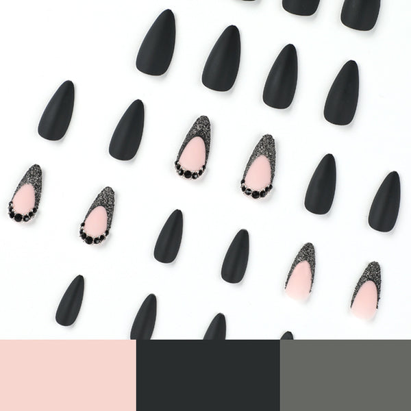 12 Sizes-24 Pcs Press On Nails JP1798