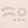 12 Sizes-24 Pcs Press On Nails W2011