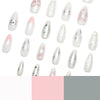 12 Sizes-24 Pcs Press On Nails JP3847