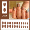 12 Sizes-24 Pcs Press On Nails C1936