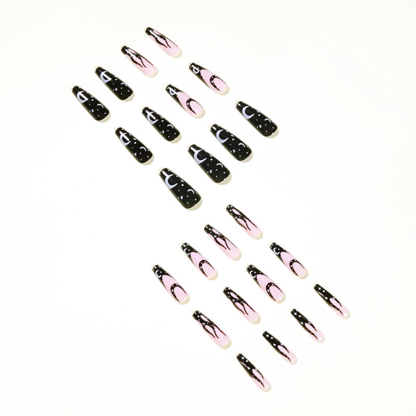 12 Sizes-24 Pcs Press On Nails JP1143