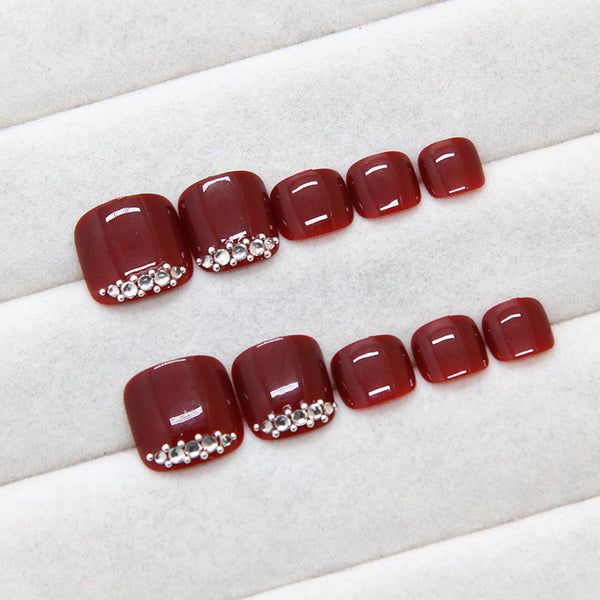 12 Sizes-24 Pcs Press On Nails F011