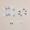 12 Sizes-24 Pcs Press On Nails R787