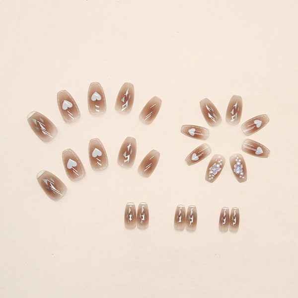 12 Sizes-24 Pcs Press On Nails Z562