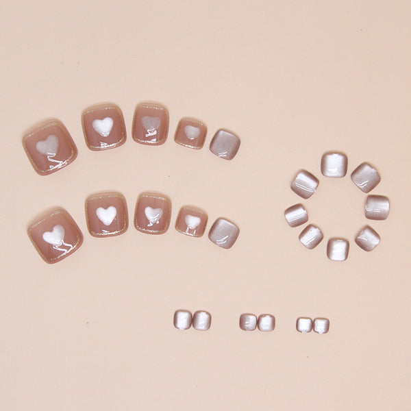 12 Sizes-24 Pcs Press On Nails F135