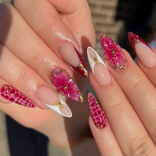 12 Sizes-24 Pcs Press On Nails JP4211