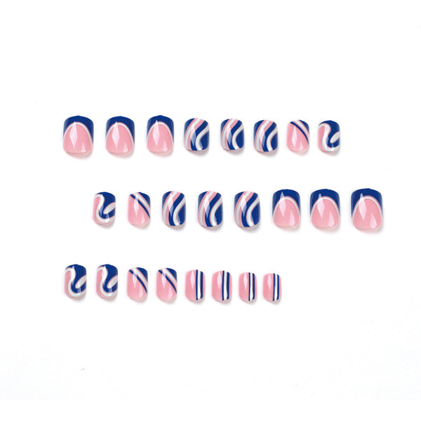 12 Sizes-24 Pcs Press On Nails JP1854