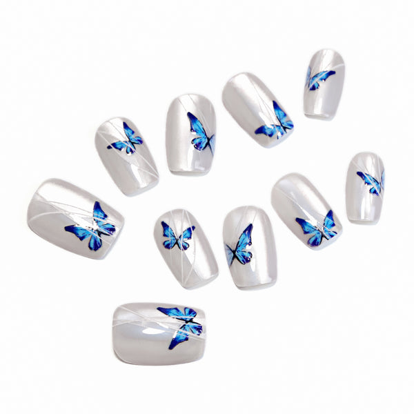 12 Sizes-24 Pcs Press On Nails SP123