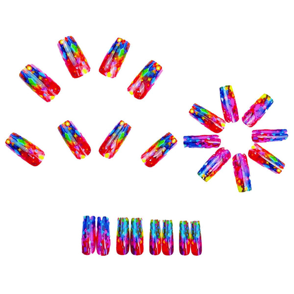 12 Sizes-24 Pcs Press On Nails Y1877