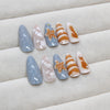 12 Sizes-24 Pcs Press On Nails Z956