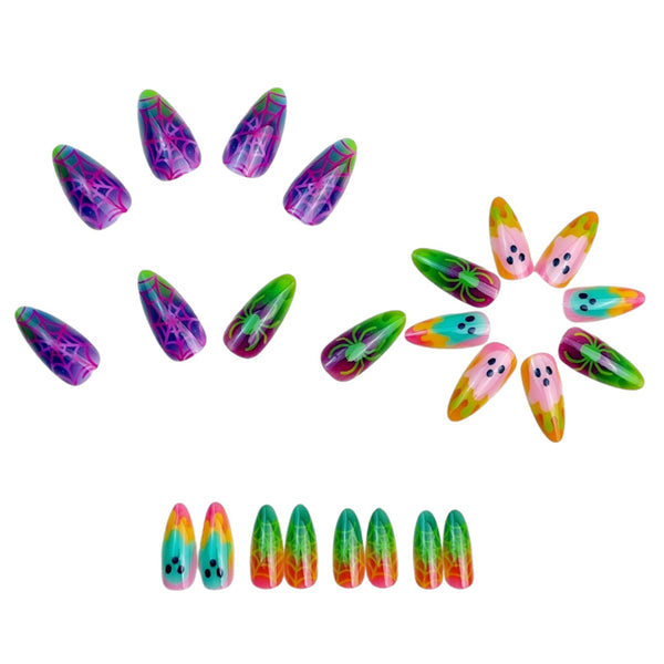 12 Sizes-24 Pcs Press On Nails y2044-24