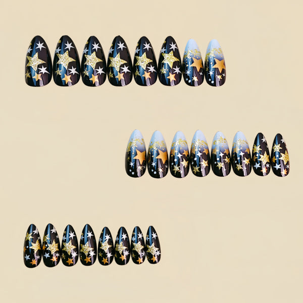 12 Sizes-24 Pcs Press On Nails Y1803