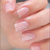 Glossy Medium Pink Square Press on Nails