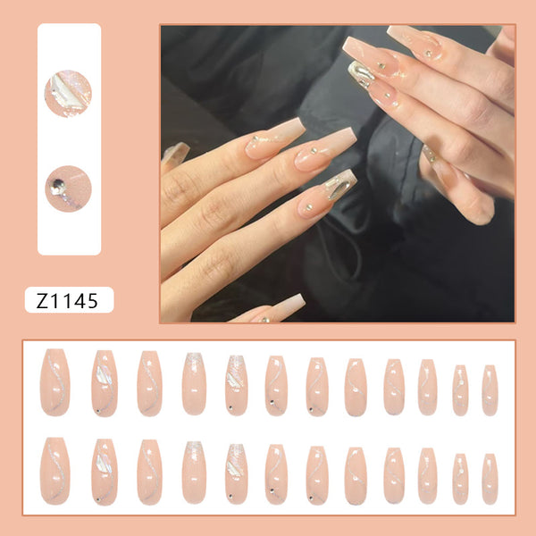 12 Sizes-24 PcsPress On Nails Z1145
