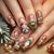 12 Sizes-24 Pcs Press On Nails Y1209