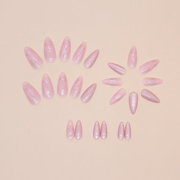 12 Sizes-24 Pcs Press On Nails W1538