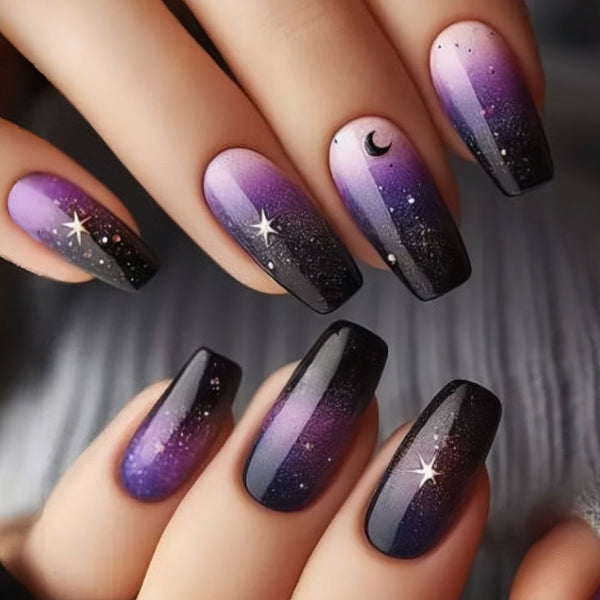 12 Sizes-24 Pcs Press On Nails Y491