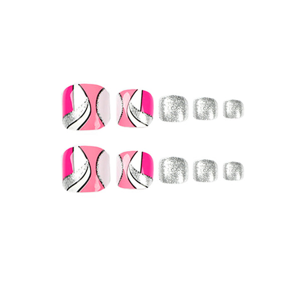 12 Sizes-24 Pcs Press On Nails JP1632